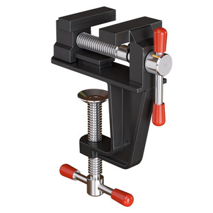 迷你小台钳小型多功能家用桌虎钳文玩木工模型夹具固定支架幼儿园