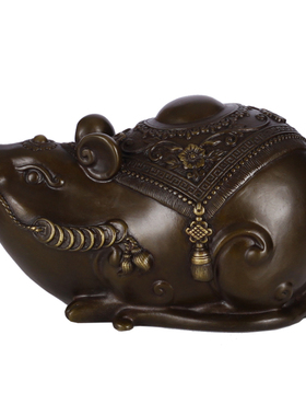 纯铜金钱鼠创意风水乔迁开业礼品