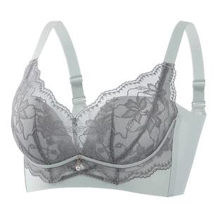 婵娟鸟8868亲肤莫代尔内衣女小胸聚拢防下垂收副乳纯欲蕾丝文胸罩