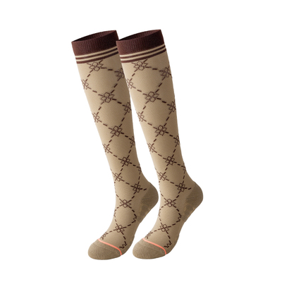 女士秋冬长筒防滑压力袜