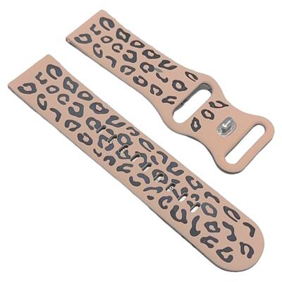 雕刻豹纹硅胶双色GT5表带