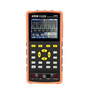 胜利VC1122S数字手持示波器万用表双通道彩屏便携式三合一信号源