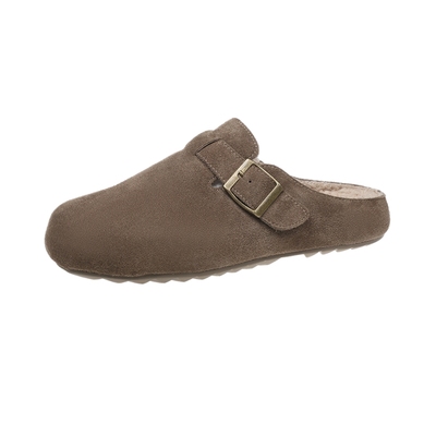 巨软！巨保暖！加绒包头勃肯拖鞋