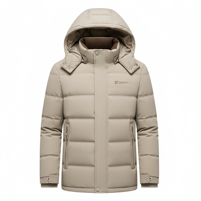 2025冬季新款羽绒服男白鸭绒冬装中年羽绒服商务休闲爸爸男装外套