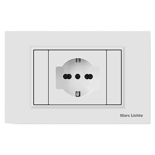 118型德标插座德式插座双USB带Type-C意大利插座面板暗装欧式开关