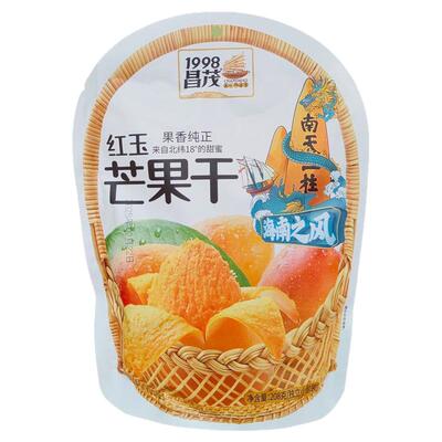 昌茂红玉芒果干208g产芒果干果脯