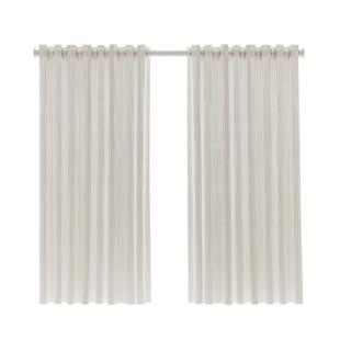 窗帘免打孔安装网红竖百叶纱帘透光不透人卧室飘窗白纱带杆一整套