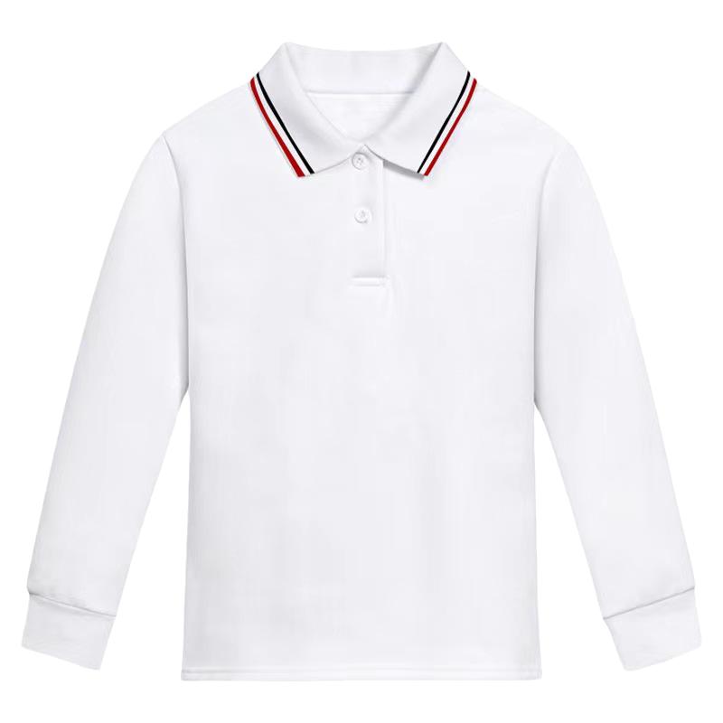 学生校服冬季加绒长袖polo打底衫