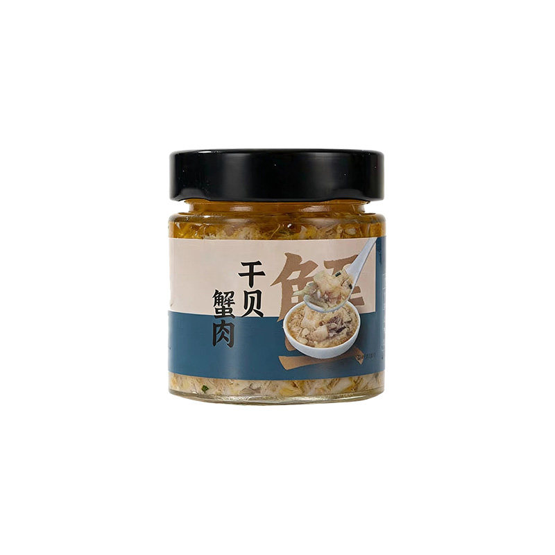 干贝蟹肉酱大闸蟹蟹粉干贝蟹肉蟹黄酱海鲜手工熬制即食拌饭拌面