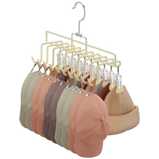 帽子收纳壁挂家用贝雷渔夫鸭舌棒球帽挂钩夹省空间衣柜挂帽子神器