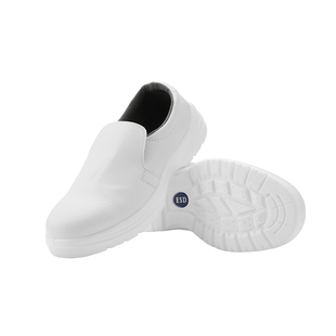 白色防静电安全鞋钢包头防砸工作鞋透气劳保鞋无尘车间洁净鞋厂家