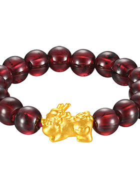 vana足金招米进宝戒指女款