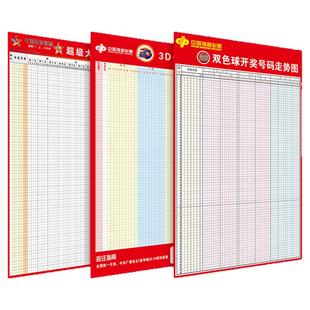 福彩体彩走势图广告双色球3D大乐透体育走势图表格七星彩海报贴纸