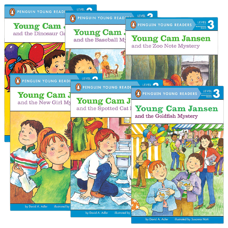 英文原版 Young Cam Jansen 少女侦探简森系列分级阅读6册 Penguin Young Readers  Level 3 英文版 进口英语原版书籍
