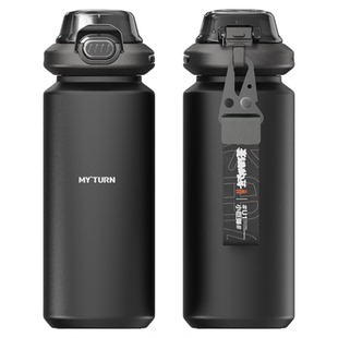 麦田的芽316不锈钢弹跳盖保温杯一键开盖弹盖杯户外踦行运动水杯