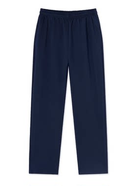 定制春夏全棉净色直筒透气校服裤