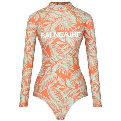 BE范德安连体泳衣女长袖防晒时尚