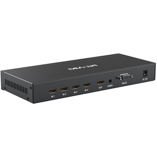 迈拓维矩 HDMI切换器4进1出高清4K无缝秒切不黑屏 3.5mm音频分离 MT-HD0401W