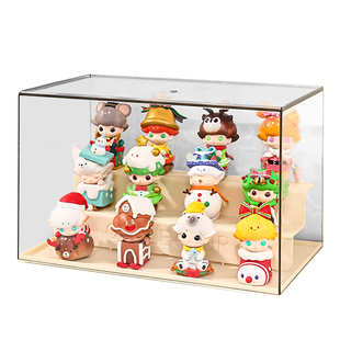 盲盒收纳盒展示架手办摆件防尘展示柜dimoo泡泡玛特亚克力展示盒