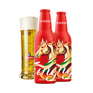 [马年生肖]青岛啤酒鸿运当头355ml*12罐马上有福青岛特产青岛发货