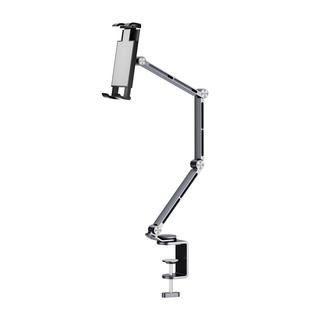 【360°旋转铝合金】七鹰平板ipad支架桌面悬臂同屏金属万向调节床上通用支撑架直播俯拍神器床头懒人手机架