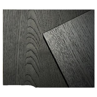 纯黑色木纹墙纸木饰面贴皮波音软片柜子家具改色贴膜黑胡桃贴纸仿