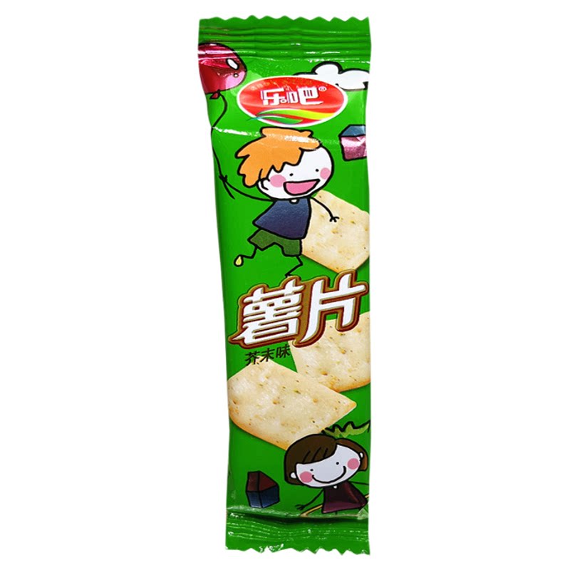 乐吧薯片多口味硬脆膨化休闲办公室儿童解馋好吃的小零食饼干整箱