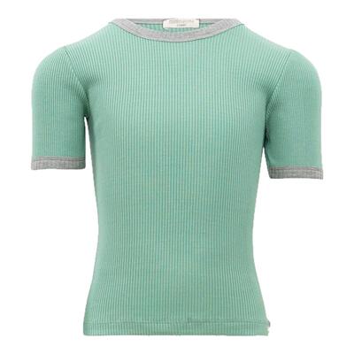 Little现货丹麦minimalisma SS26男女宝宝真丝木耳边短袖短裤百搭