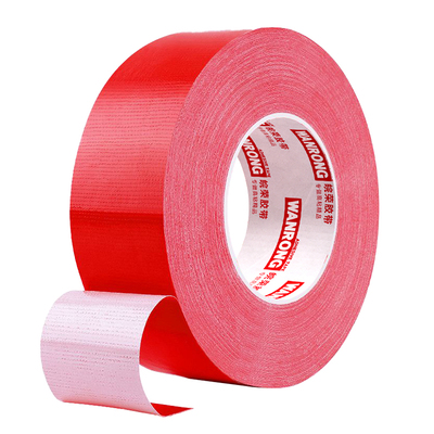 防水红色单面布基胶带50米
