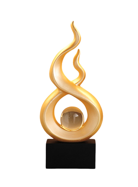 风生水起酒柜装饰品客厅摆件轻奢高档电视柜玄关办公室艺术工艺品