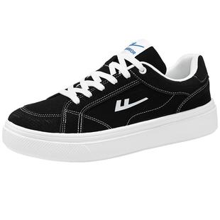 回力帆布男鞋冬季经典黑白百搭布鞋休闲运动街头黑色大码45滑板鞋