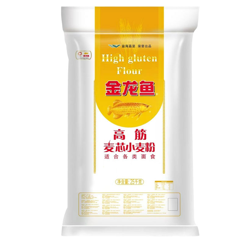 金龙鱼高筋面粉25kg家用小麦面粉/食用粉