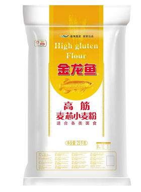 金龙鱼高筋面粉25kg家用小麦粉麦芯粉商用白面馒头饺子批发专用