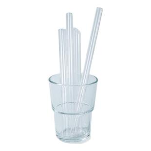 与树丨大口径玻璃吸管加粗吸管透明环保椰果波霸珍珠奶茶饮管加长