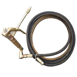 高压气动万向黄油枪脚踏手动枪把枪头黄油机配件双层钢丝软管专用