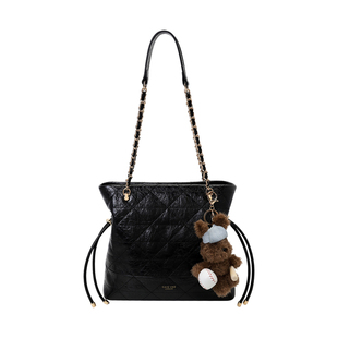 南风Chio2nd 曼城港湾大号托特包包女洋气小众菱格链条手提单肩包