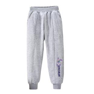 女童加绒裤子秋冬2025新款今年流行爆款洋气一体绒星黛路薄绒裤子