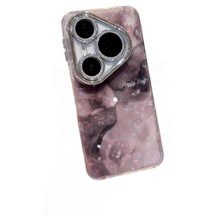 适用华为p80pro手机壳pura80新款pura70ultra闪粉镜头膜高级感p70全包防摔保护套女款魅特mate70独特好看的mt