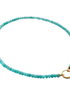 Monica Vinader莫妮卡项链新月之吻宝石项链女气质颈链彩宝锁骨链