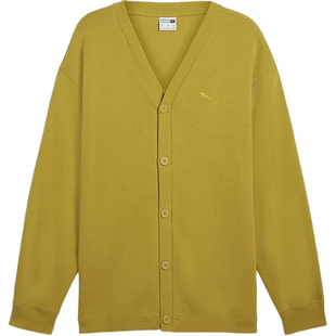 Puma/彪马官方正品Artisanal纯色开衫V领长袖衫运动外套629967-21