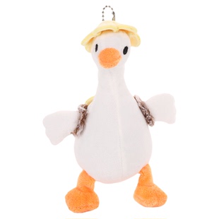 JOJO'S L. PD.ucracy.钥匙扣抖音网红大白鸭毛绒玩具挂件 | 魔头