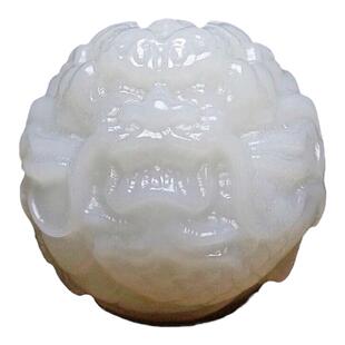 天然和田玉羊脂白玉龙珠吊坠配珠和田玉墨玉龙圆珠隔珠配饰