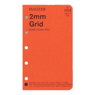 日本PLOTTER 活页替芯mini5手帐内芯5孔内页本子配件M5原装进口A8