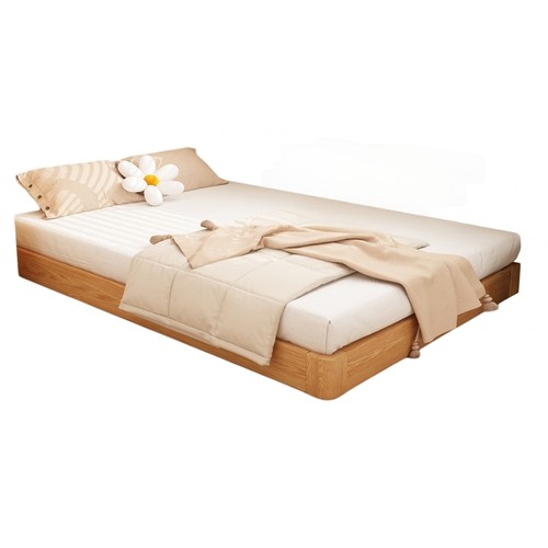 诺沐蒙氏宝宝男女儿童全实木落地地台床加粗加厚静音排骨架地板床