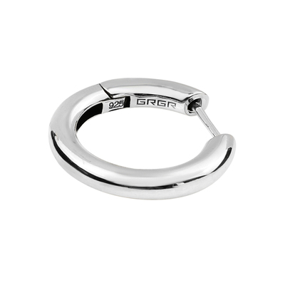 纯银素圈大耳圈男嘻哈s女光面