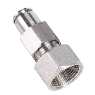 304不锈钢DN20内螺纹15气管接头4分内丝牙G1寸25直通快速弯头12mm