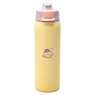 niniou周边丨浅调淡序卡哇伊健身办公水杯糖果色弹盖情侣保温杯子