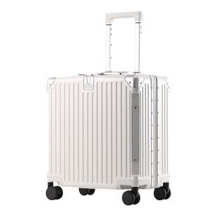 电脑商务拉杆箱18寸铝框箱行李箱PC登机箱万向轮超轻旅行箱女