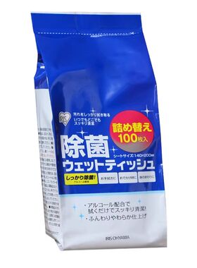 爱丽思酒精消毒除菌湿巾替换装