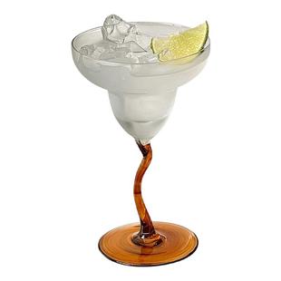 复古小众高脚玻璃杯高级感微醺特调玛格丽特酒杯气泡香槟鸡尾酒杯